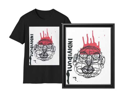 Original Art Canvas with T-shirt