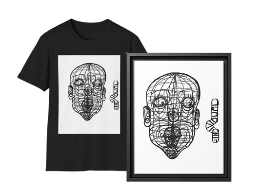 Original Art Canvas with T-shirt